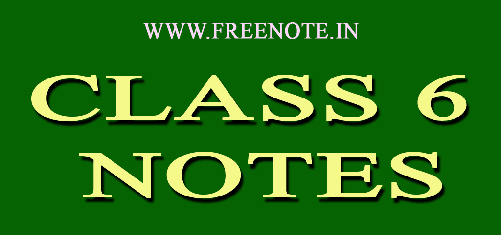 CLASS 6 NOTES